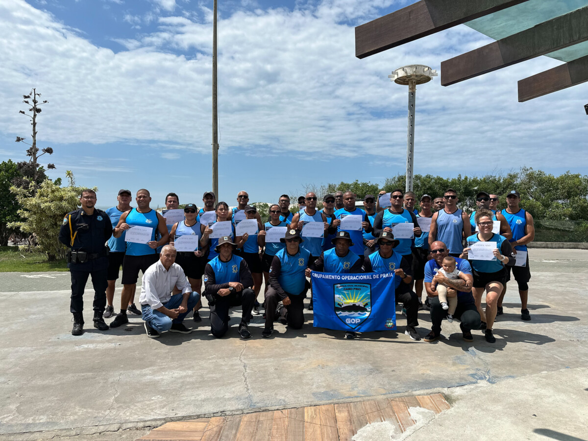 Guarda Civil Municipal realiza formatura do Grupamento Operacional de Praia após capacitação no Rio de Janeiro