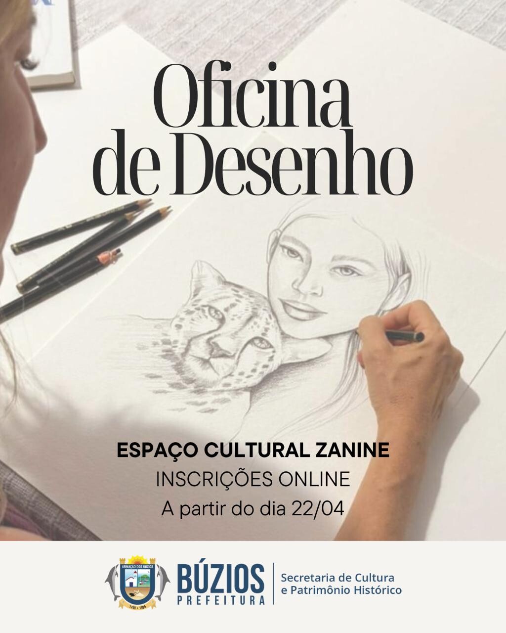 Cultura de Búzios abre inscrições para curso gratuito de Desenho e Pintura no Espaço Zanine