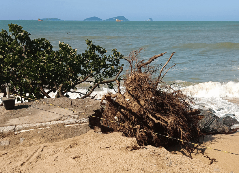 Defesa Civil atua na Fronteira durante ressaca marítima
