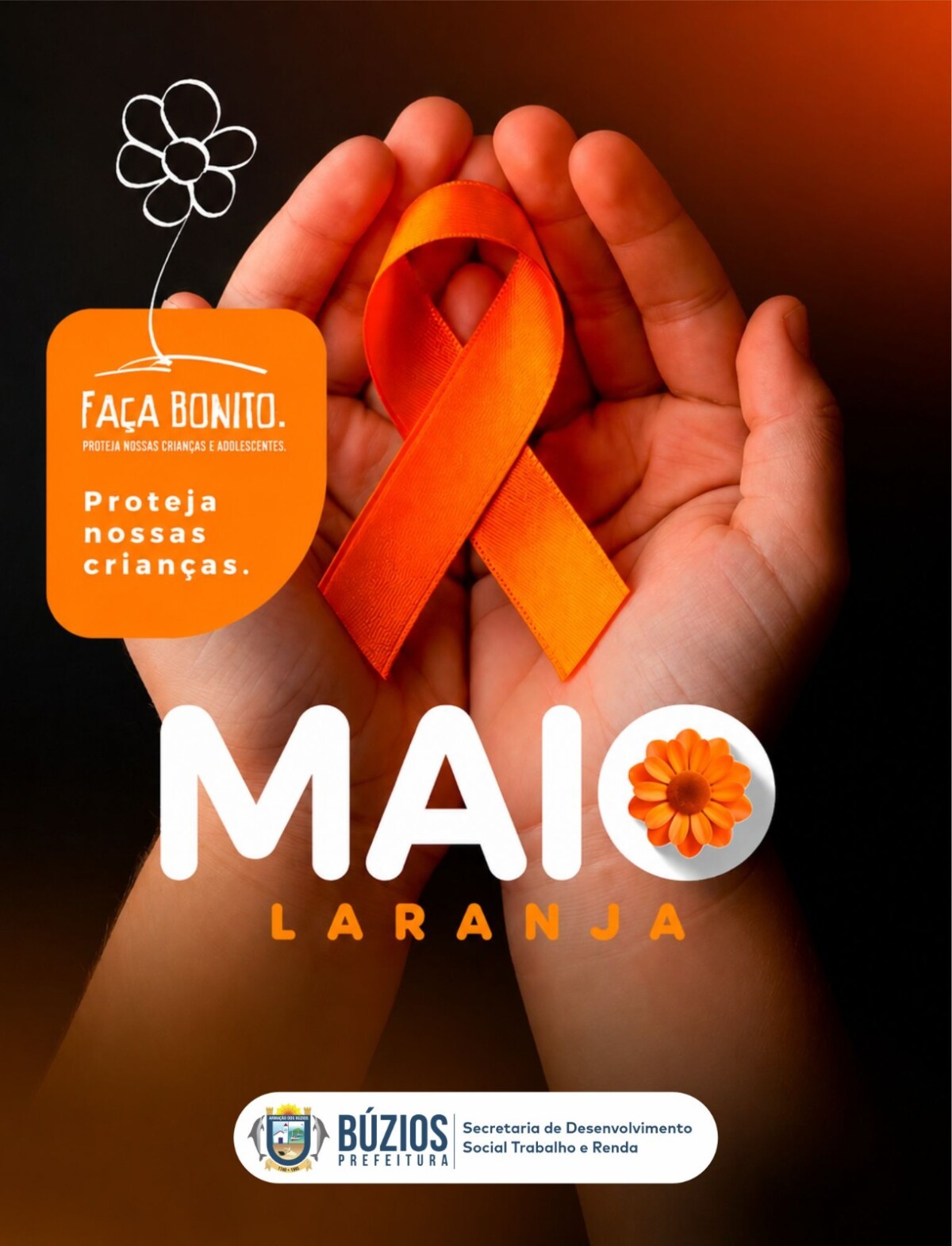 Prefeitura de Búzios promove programação do Maio Laranja com ações nos CRAS e evento na Praça Tia Uia