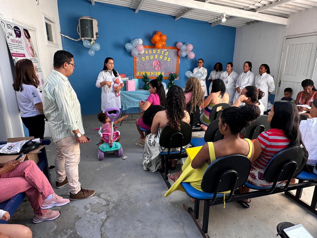 Agosto Dourado: ESF Lagomar promove roda de conversa com gestantes e puérperas
