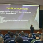 Patrulha Maria da Penha leva palestra de conscientização à Base Aérea Naval de São Pedro da Aldeia