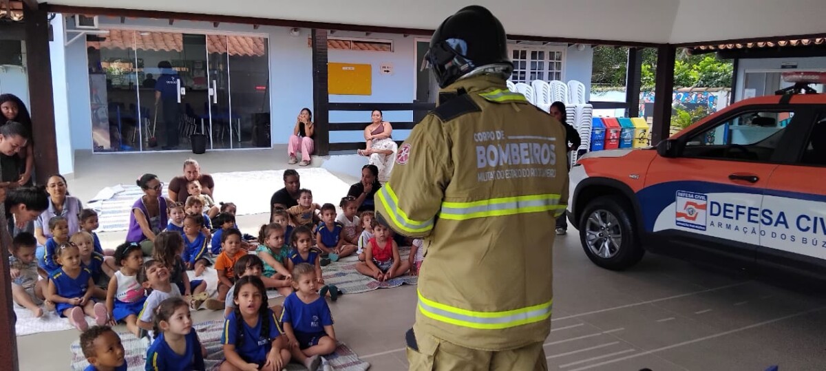 Defesa Civil promove atividade educativa para alunos da Creche Diva Nunes