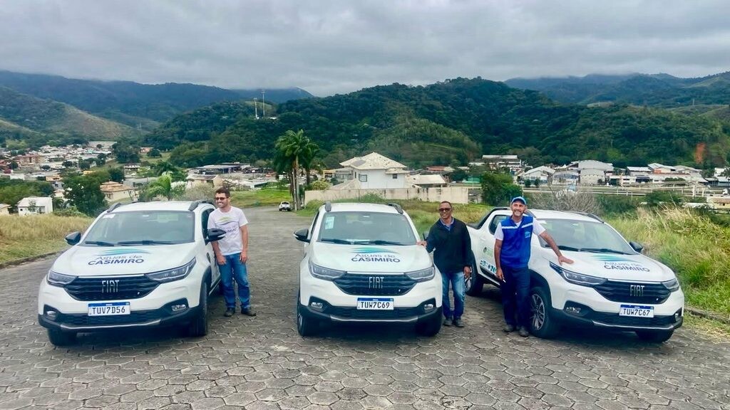 Águas de Casimiro adquire três novos veículos 0 km para reforçar os serviços operacionais