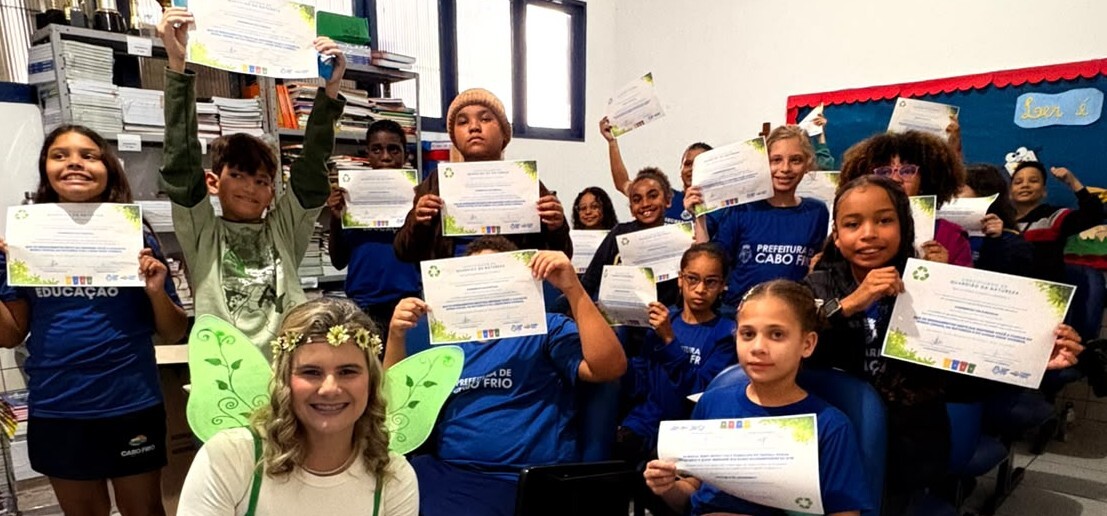 Prefeitura de Cabo Frio leva projeto de educação ambiental para alunos da Escola Municipal Domingos Gouvêa