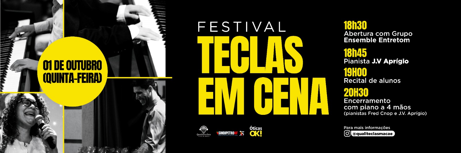 I Festival QualiTeclas em Cena terá Ensemble Vozes Entretom como convidado