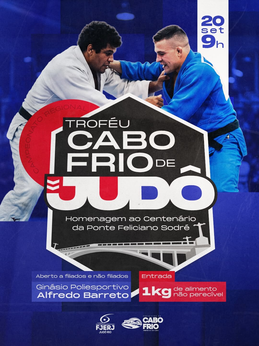 Ginásio Poliesportivo Alfredo Barreto recebe grande campeonato de judô neste domingo (20)
