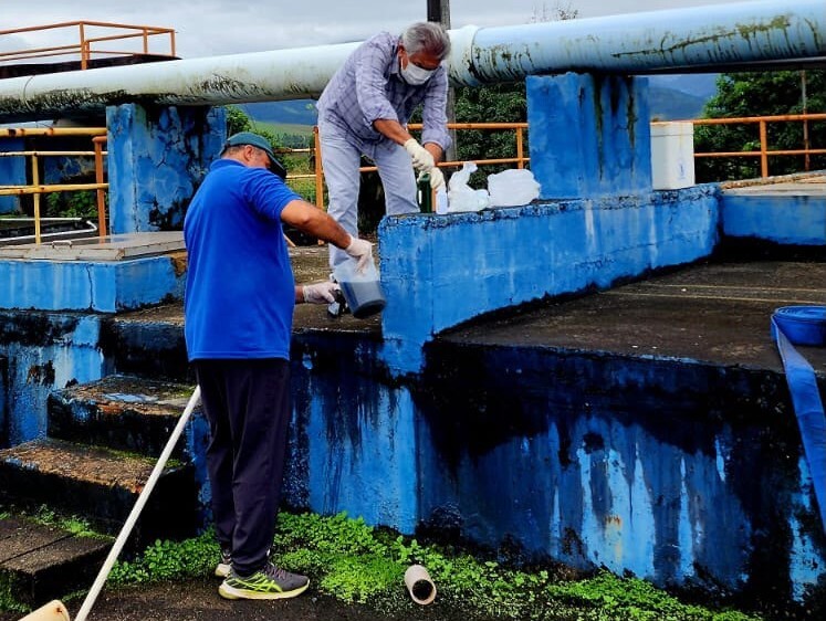 Início da coleta mensal nas Estações de Tratamento de Esgoto