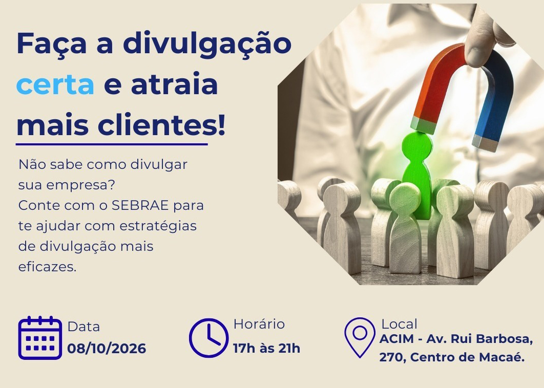 Oficina do Sebrae capacita empreendedores de Macaé para fortalecer divulgação dos negócios