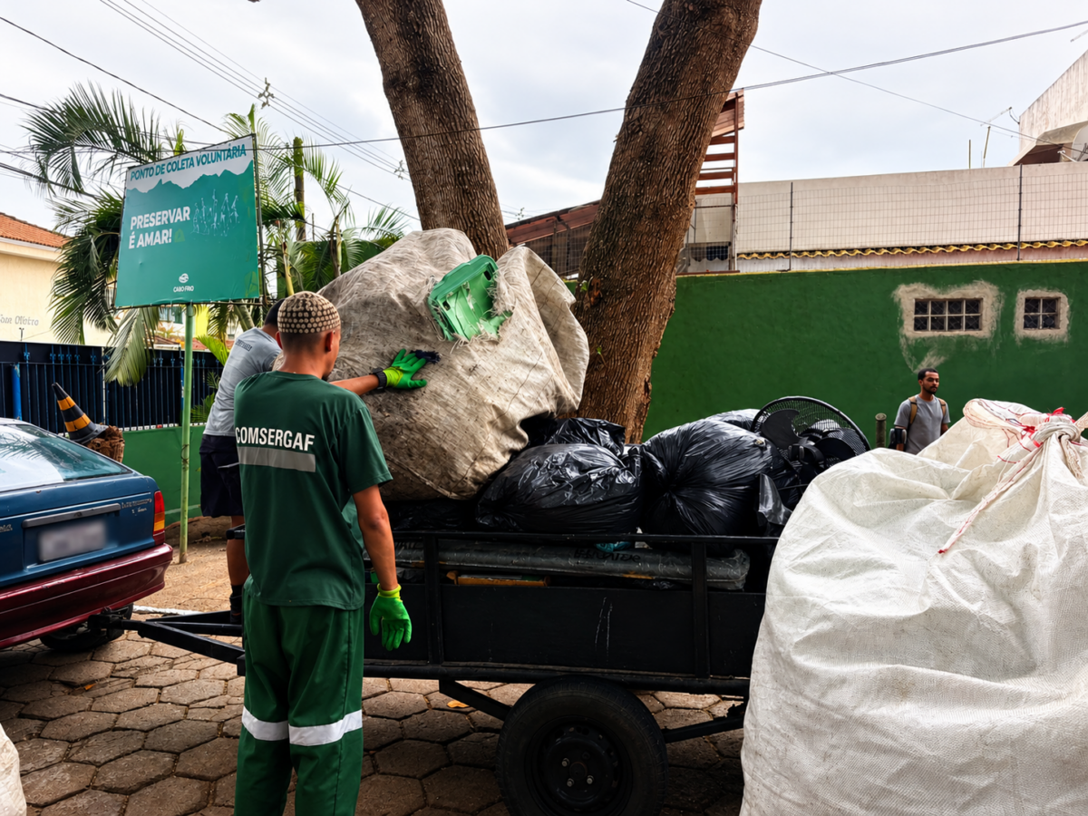 Ponto de Entrega Voluntária de material reciclável contabiliza quase 3 toneladas recebidas só em setembro