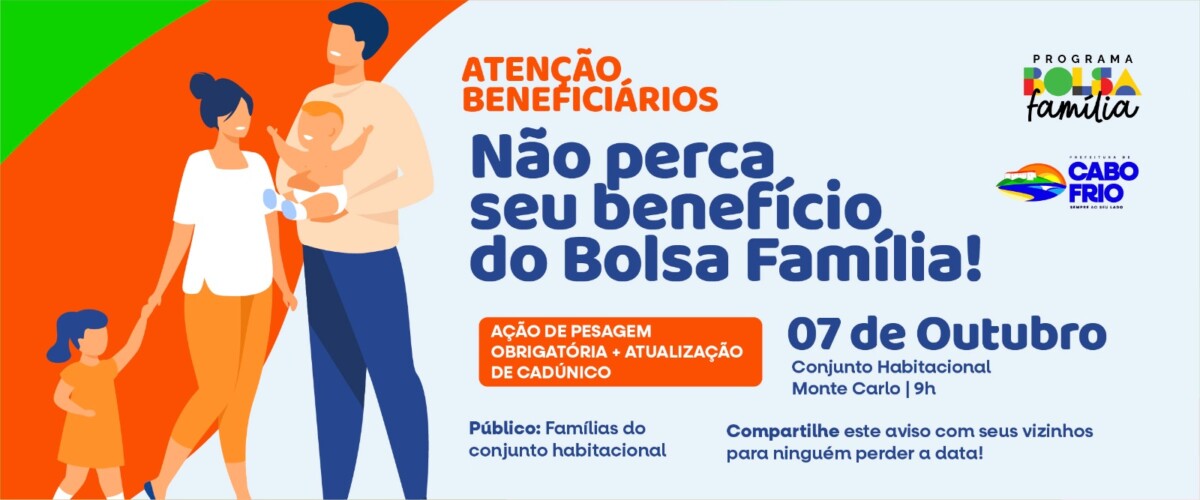 Conjunto Habitacional Monte Carlo, no Jardim Esperança, recebe ação de pesagem do Bolsa Família nesta quarta (07)